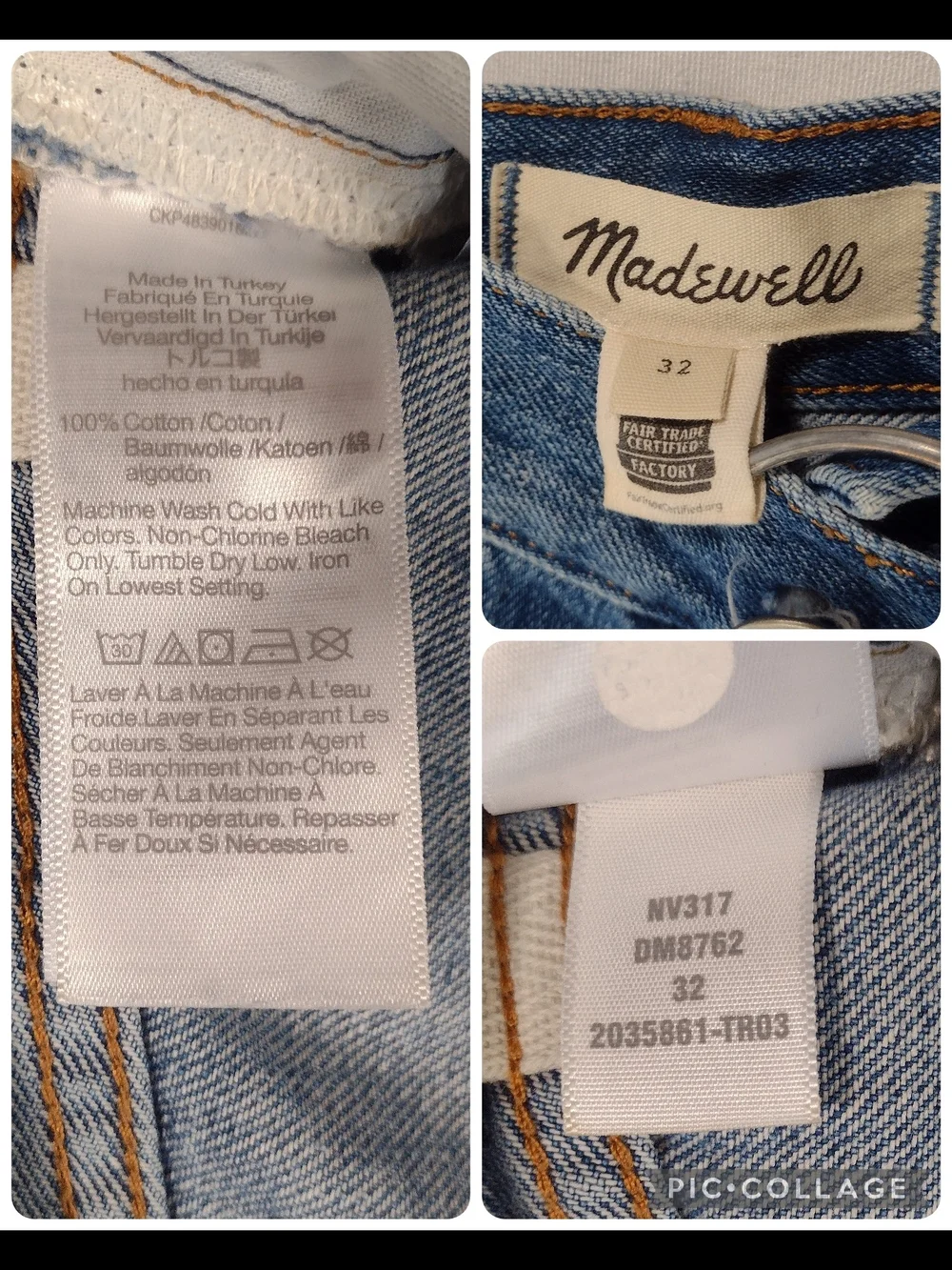 Madewell Button Long Fly Baggy Cuffed Jean Shorts Mifflin Wash Size 33